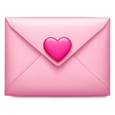 pink envelope with heart sticker