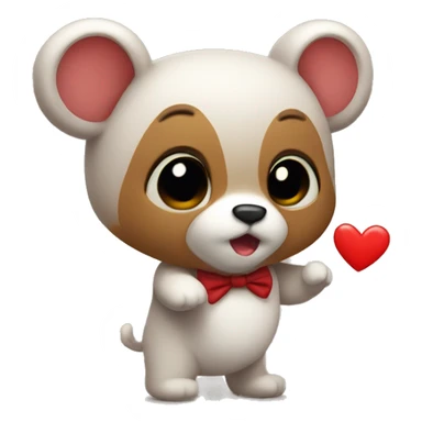 Osito con un corazón  sticker