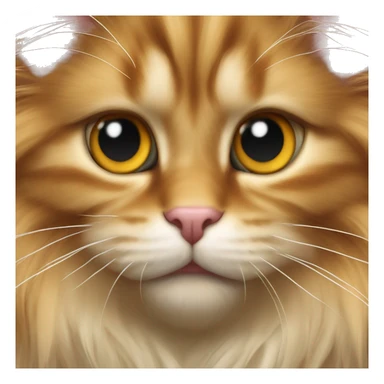 Ginger-Maine coon-black and gold eyes-ankle bracelet-sharp teeth sticker