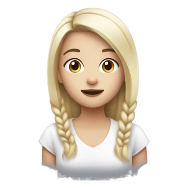 Girl with an iqos sticker