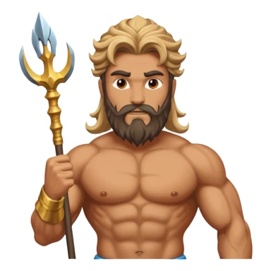 Poseidon, God of Sea from Olympus Gods sticker
