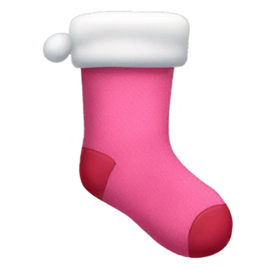 Pink Christmas socks  sticker