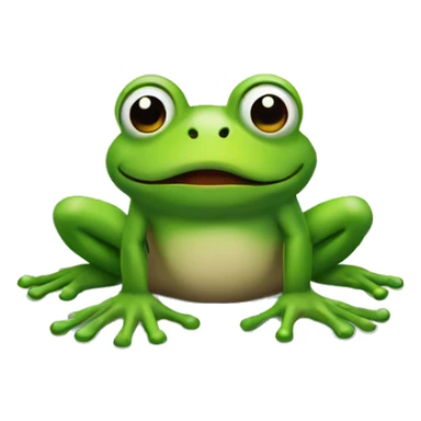 frog on a snow mountain sticker