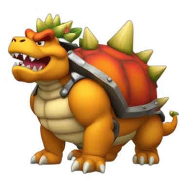 Standing Bowser sticker
