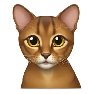 abyssinian cat sticker