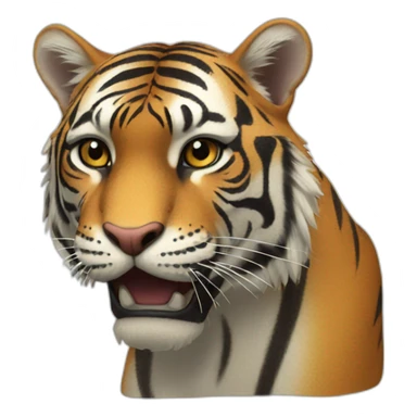 Tigre qui grogne sticker
