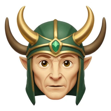 Loki marvel movies character face only older sticker