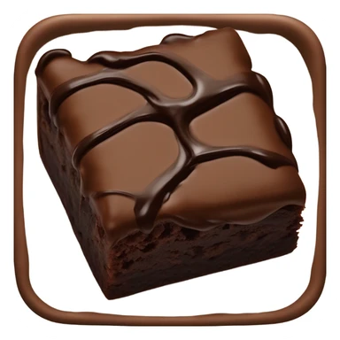 Mouth watering brownie sticker