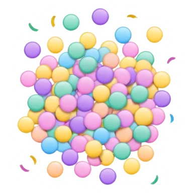 pastel Confetti floater sticker