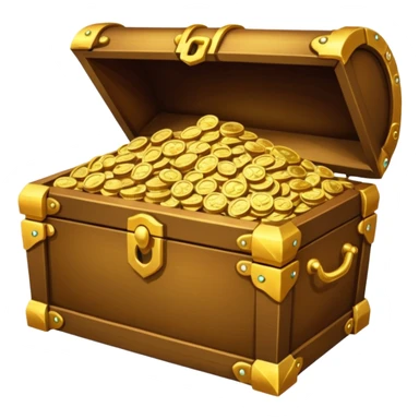 Overflowing treasure chest emoji sticker
