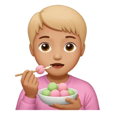 eating mochi sticker