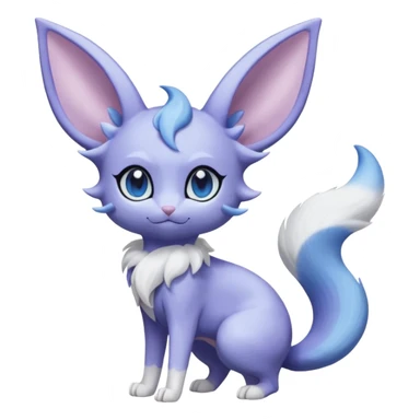 Espeon-Meowstic-Fakémon-hybrid-creature (full body)  sticker