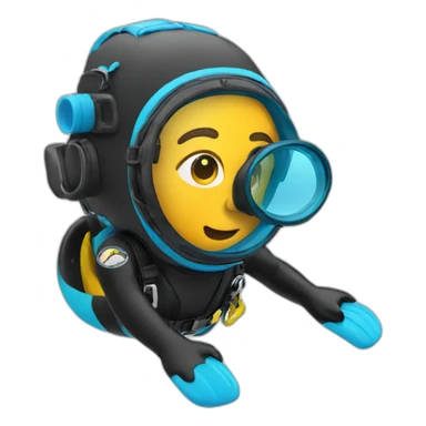 Swimming Scuba diver sticker