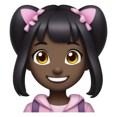 sanrio kuromi anthro smile sticker