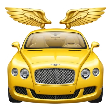 Yellow Bentley sticker
