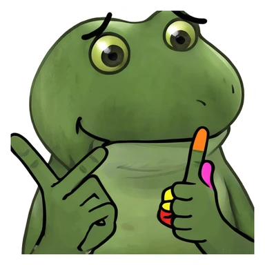 middle finger with painted acrylic nails sticker