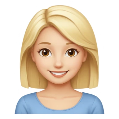 blonde girl in a graceful pose posing for the camera sticker