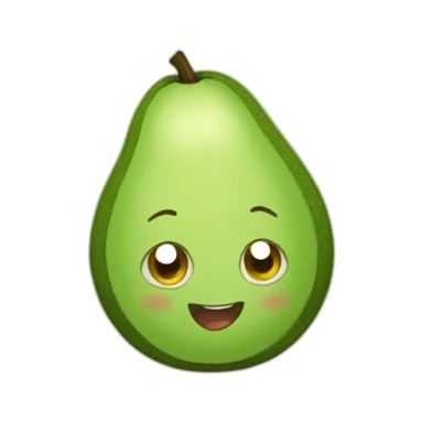 happy aang avocado sticker