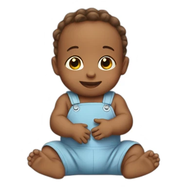 Baby helping people  sticker