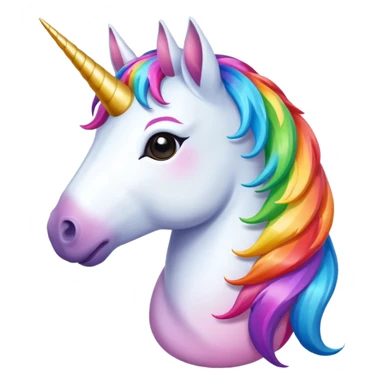 Colorful unicorn  sticker