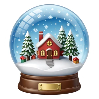 snow-globe sticker