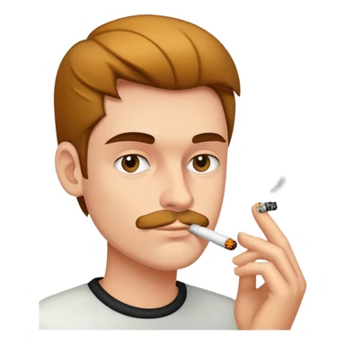 Guy smoking  sticker