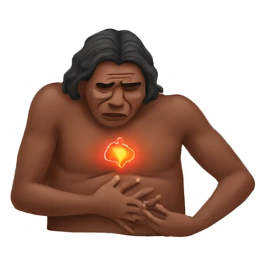 Australian aboriginal chest pain sticker