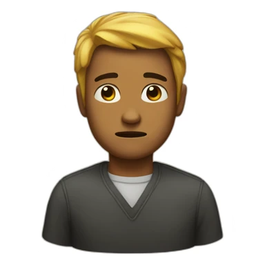 expressionless and disappointed sticker