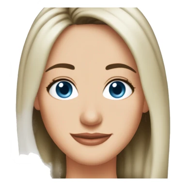 Monica Geller from friends blue eyes sticker