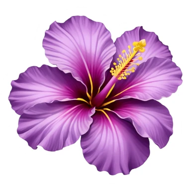 single lilac hibiscus blossom sticker