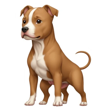 Pibble standing on two legs in turu  sticker