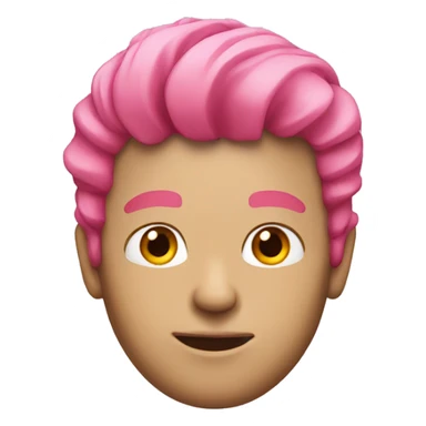 dude with pink hair sticker