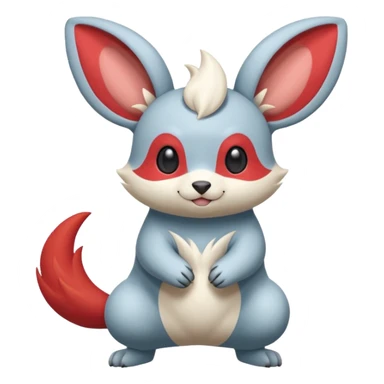 Quilava-Minccino-fusion sticker