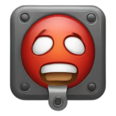 A panic button sticker