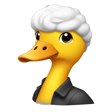 pato amarillo super enojado  sticker