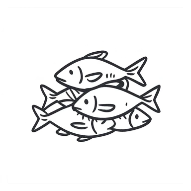 pile of fish sticker