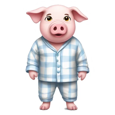 Pig in pijamas sticker