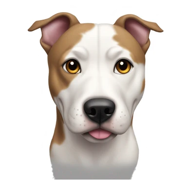Pitbull husky mix with floppy ears  sticker