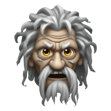 Ugly old warlock sticker