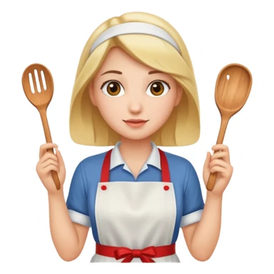 woman with apron sticker