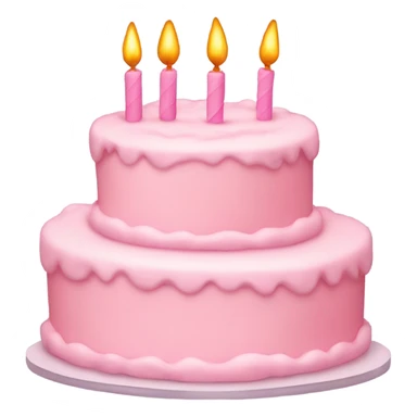 light pink birthday cake  sticker