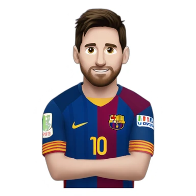 messi besando al bicho sticker