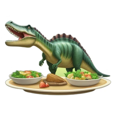 Spinosaurus dinning sticker