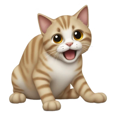 cat hitting the griddy sticker