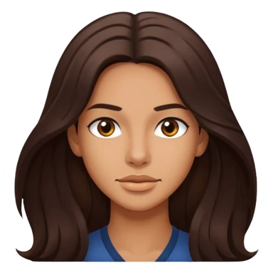 Spectacular Smith with long dark brown hair, tan skin sticker