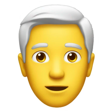 A man face speaking yellow sticker