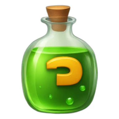 Potion with letter p sticker