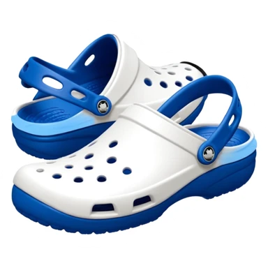 Pure white Crocs clogs, all-white straps and sole, no blue or other colors, matte white material, ventilation holes, dark background, realistic product photo, monochrome white only, no logos. bottom white, laces white sticker