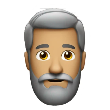 a brick with beard sticker