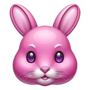  crystallized bunny pink sticker